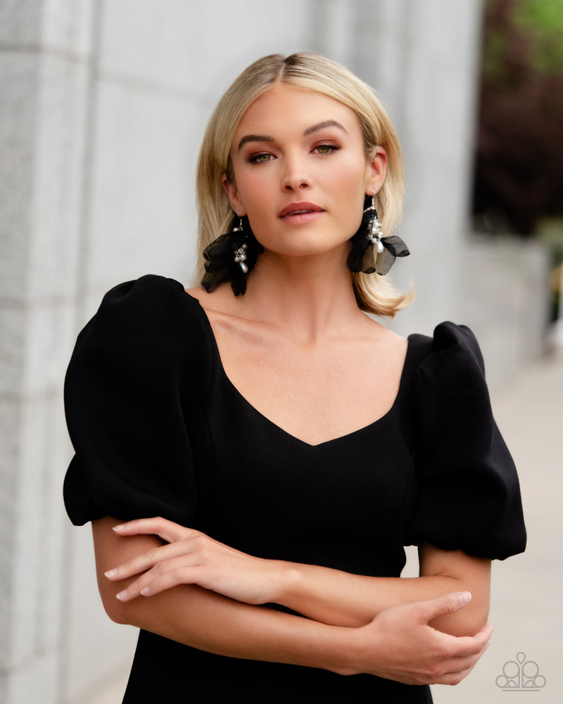 Cosmopolitan Charisma - Black Earrings - Paparazzi Accessories