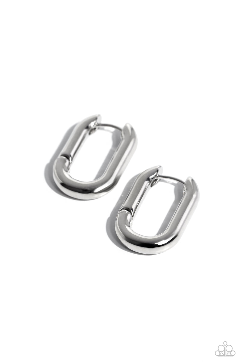 Candidate Curves - Silver Earrings - Paparazzi Accessories