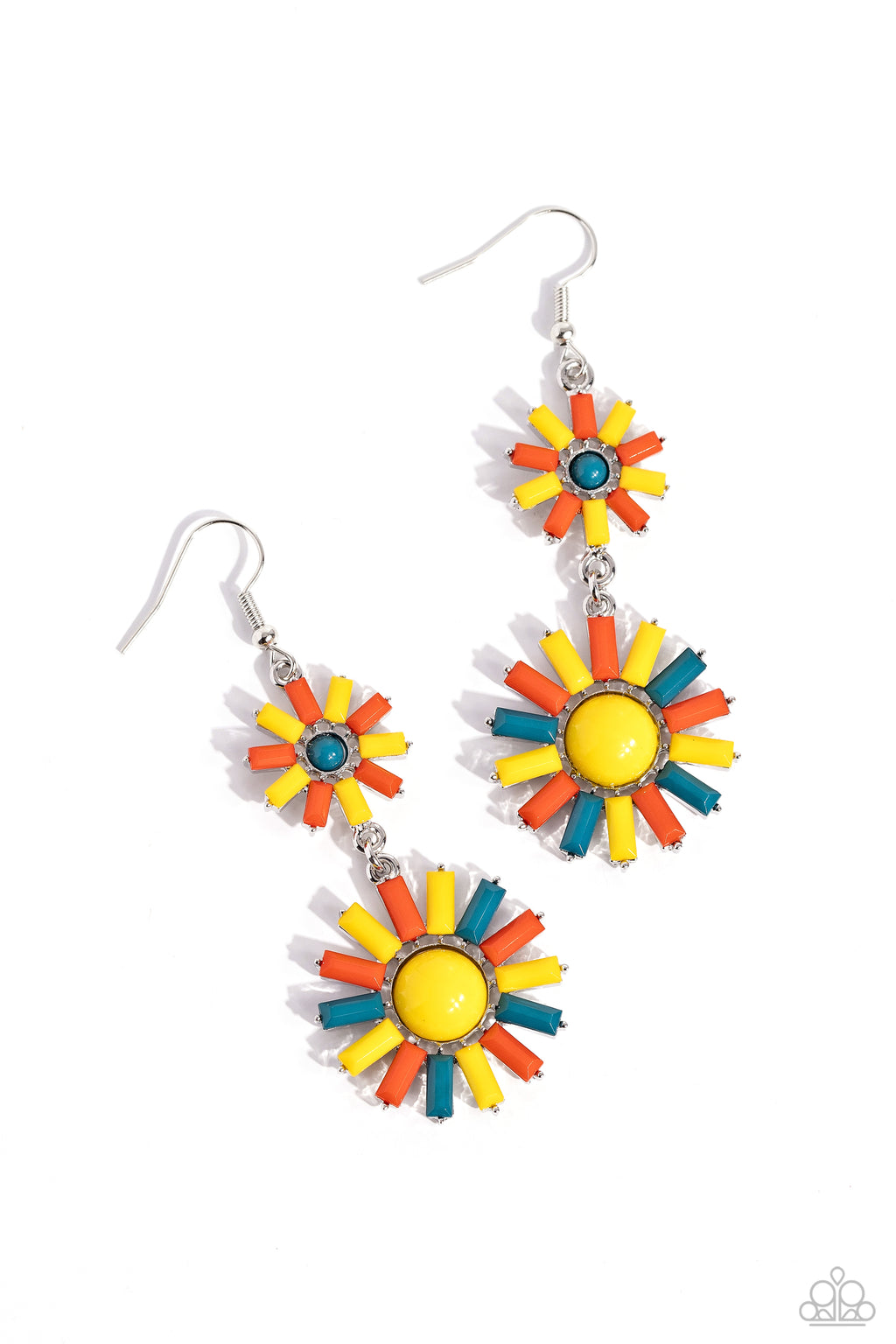 five-dollar-jewelry-sun-wild-yellow-earrings-paparazzi-accessories