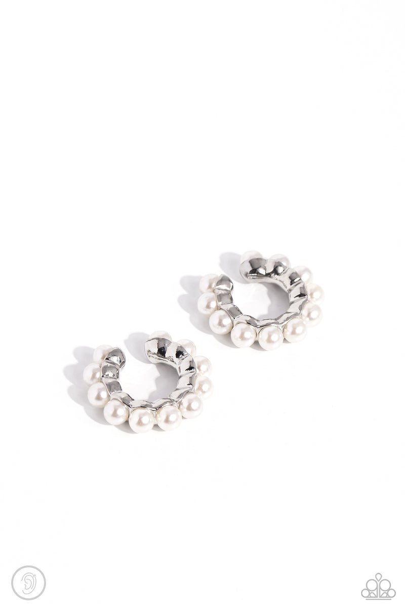 Popular Pearls - White Post Earrings - Paparazzi Accessories