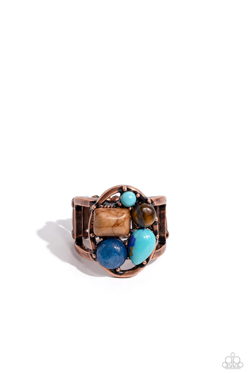 Crafted Collection - Copper Ring - Paparazzi Accessories