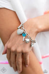 Charming Color - White Bracelet - Paparazzi Accessories