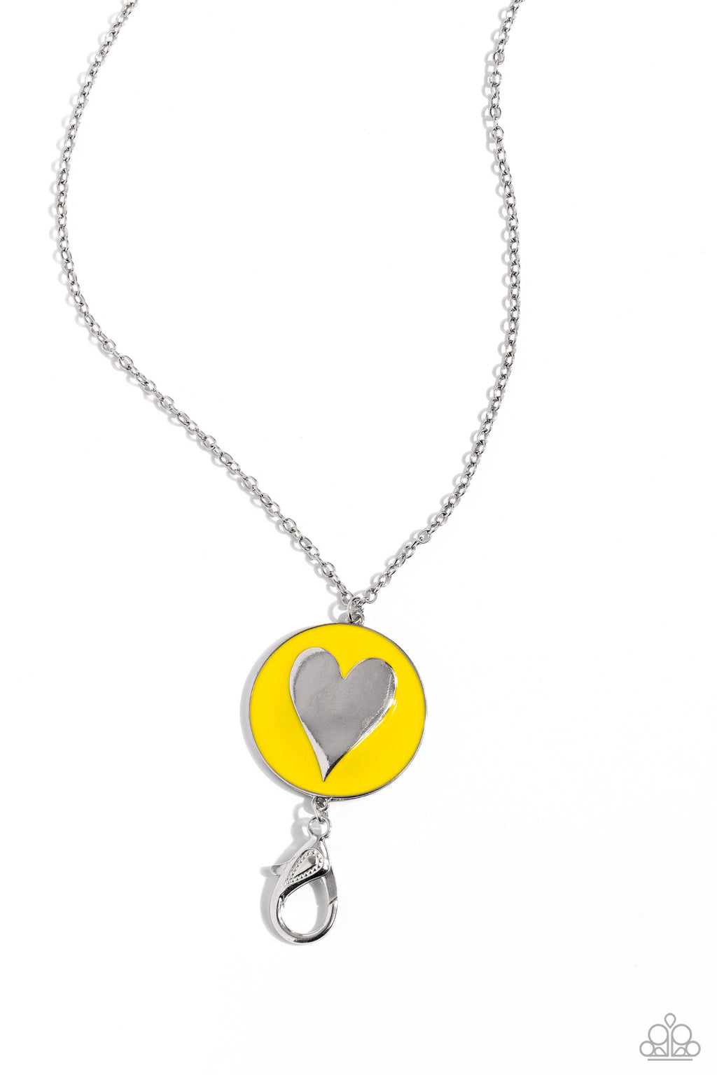 five-dollar-jewelry-true-to-your-heart-yellow-lanyard-paparazzi-accessories
