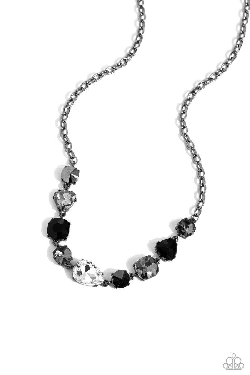 five-dollar-jewelry-emphatic-edge-black-necklace-paparazzi-accessories