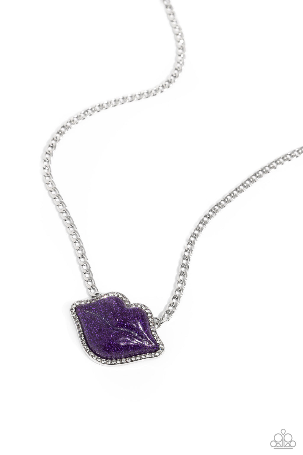 five-dollar-jewelry-lip-locked-purple-necklace-paparazzi-accessories