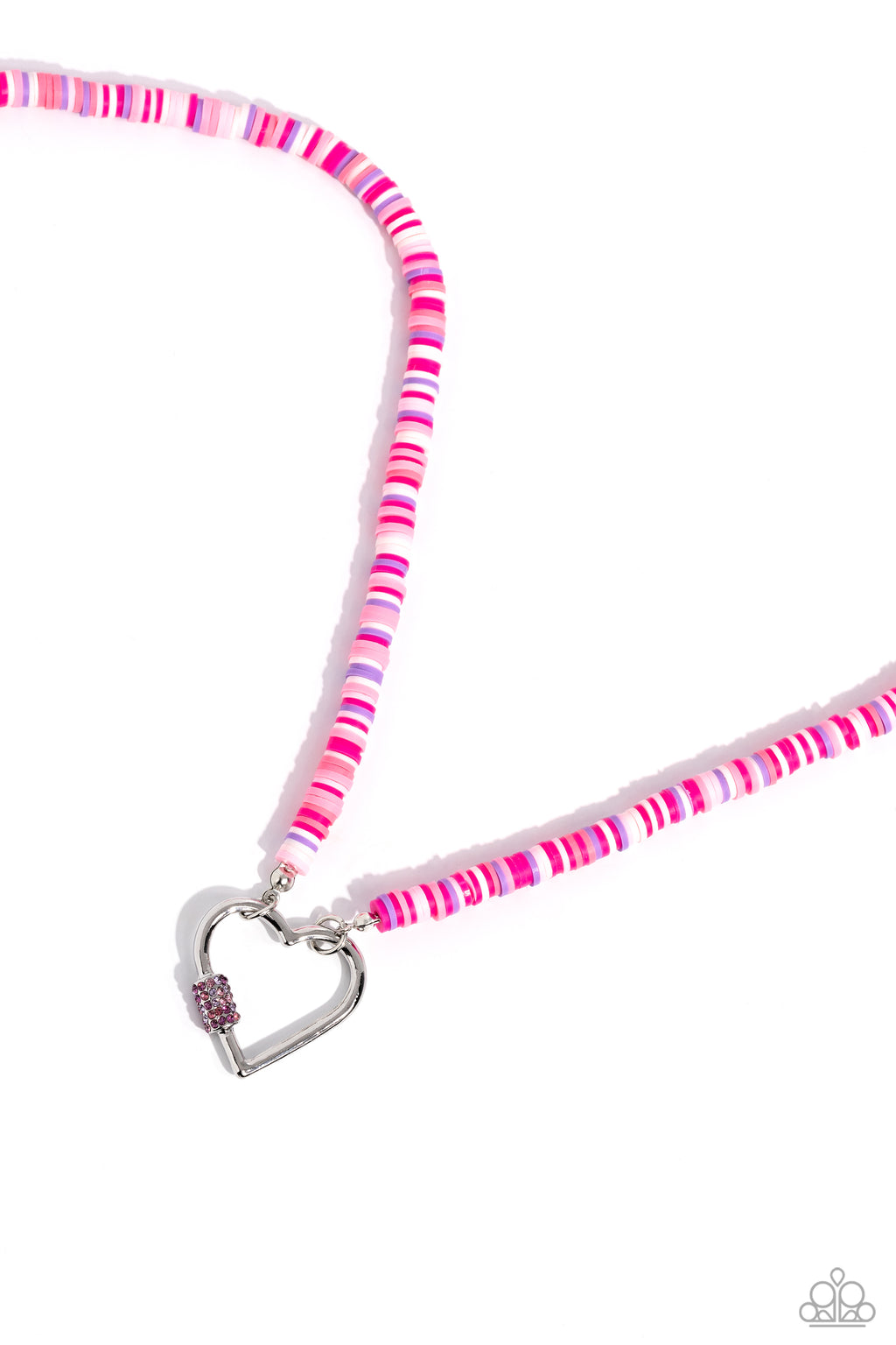 five-dollar-jewelry-clearly-carabiner-pink-necklace-paparazzi-accessories