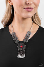 A La ROGUE - Red Necklace - Paparazzi Accessories