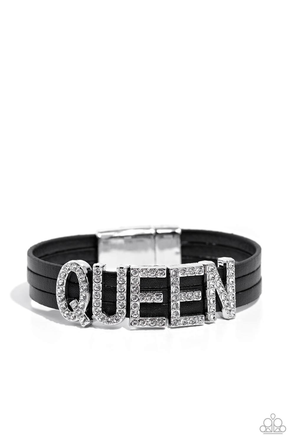 five-dollar-jewelry-queen-of-my-life-black-bracelet-paparazzi-accessories