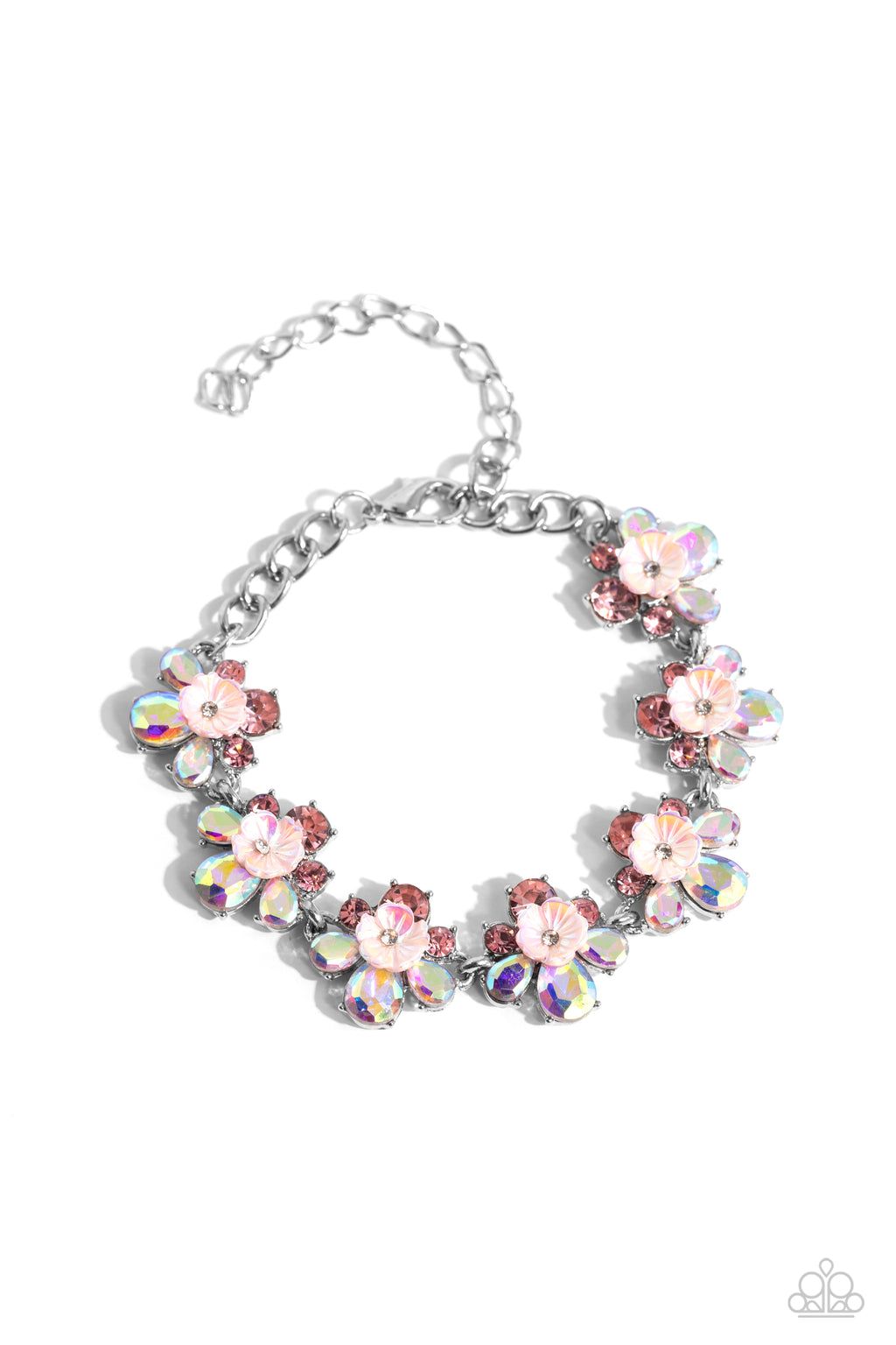 five-dollar-jewelry-floral-frenzy-pink-bracelet-paparazzi-accessories