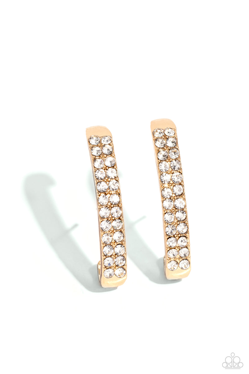 five-dollar-jewelry-sliding-series-gold-post earrings-paparazzi-accessories
