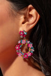 Wreathed in Wildflowers - Multi Post Earrings - Paparazzi Accessories