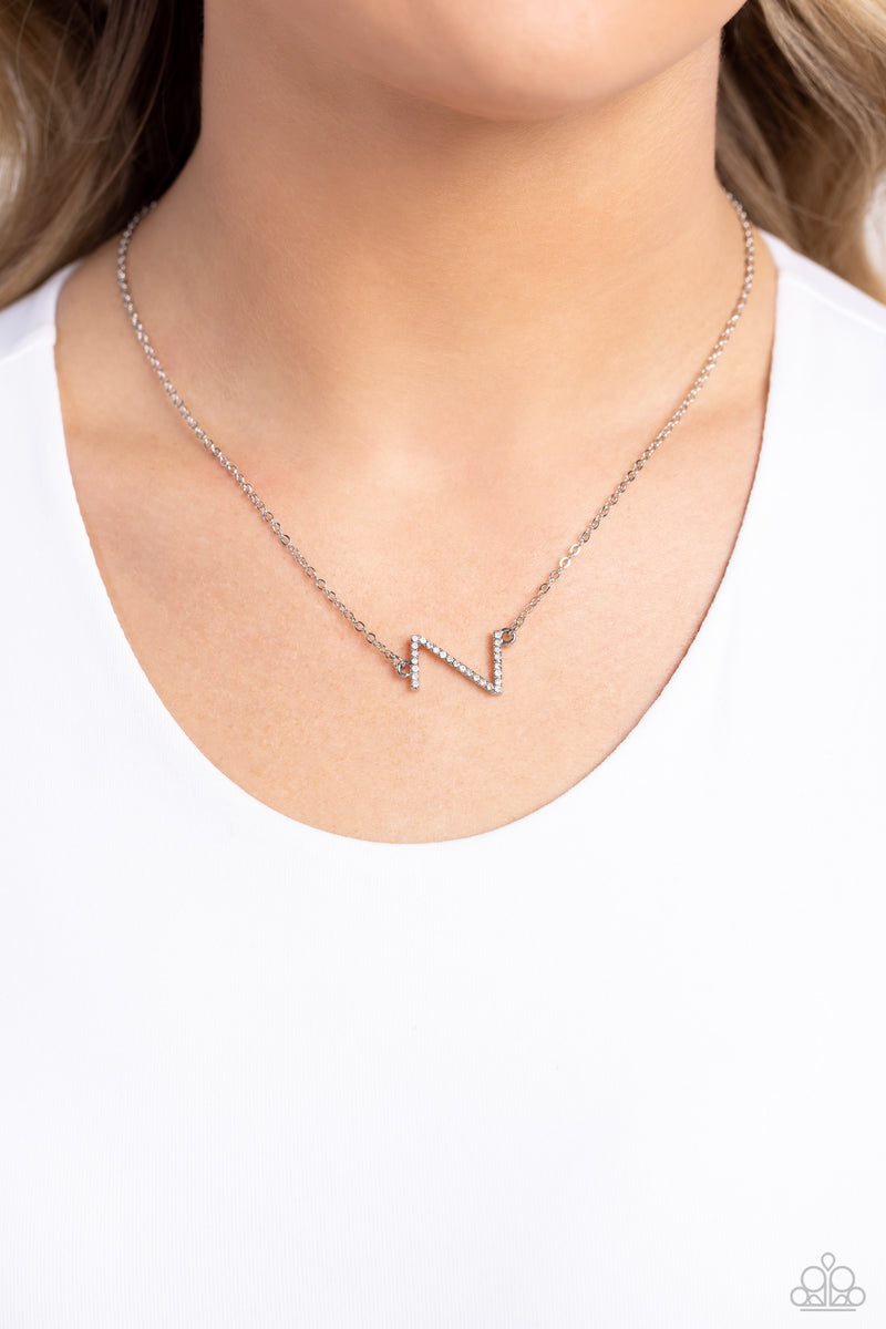 Louis Vuitton Upside Down LV Pendant Necklace - Brass Pendant