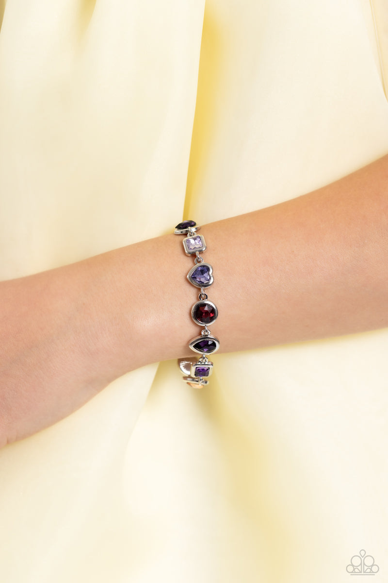 Actively Abstract - Purple Bracelet - Paparazzi Accessories
