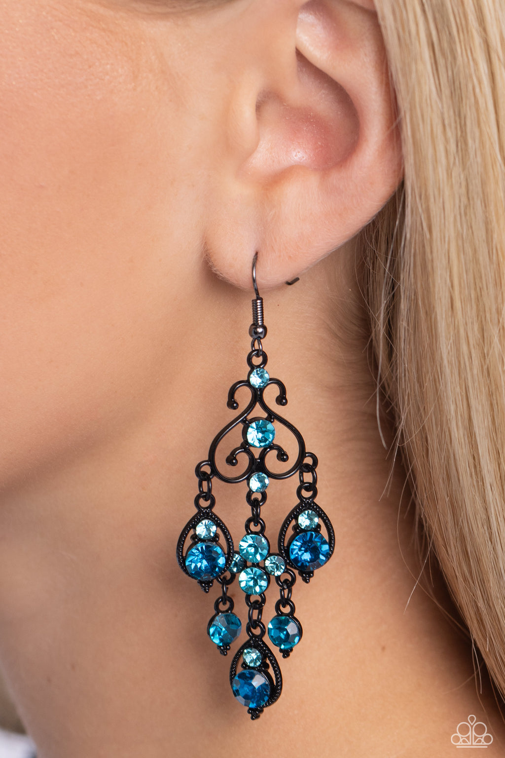 Regal Renovation - Blue Earrings - Paparazzi Accessories