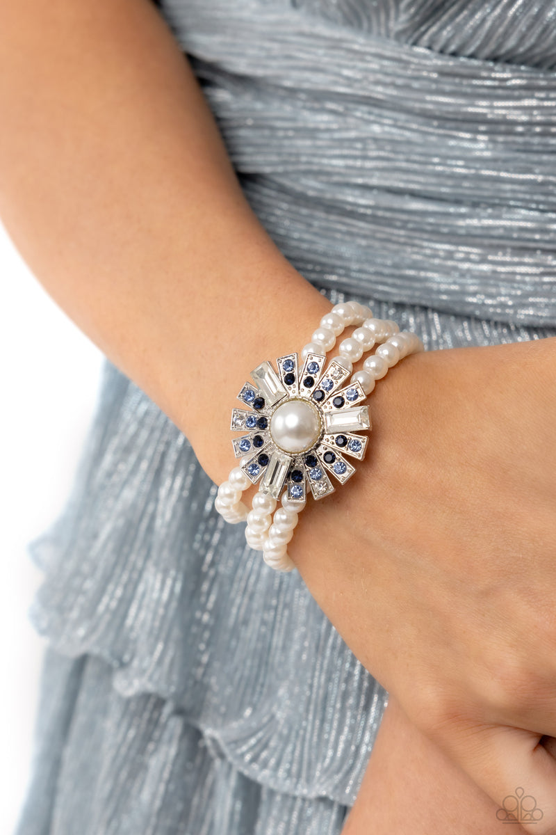 Gifted Gatsby - Blue Bracelet - Paparazzi Accessories