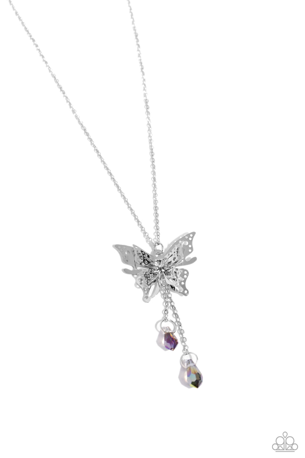 five-dollar-jewelry-enchanted-wings-silver-necklace-paparazzi-accessories