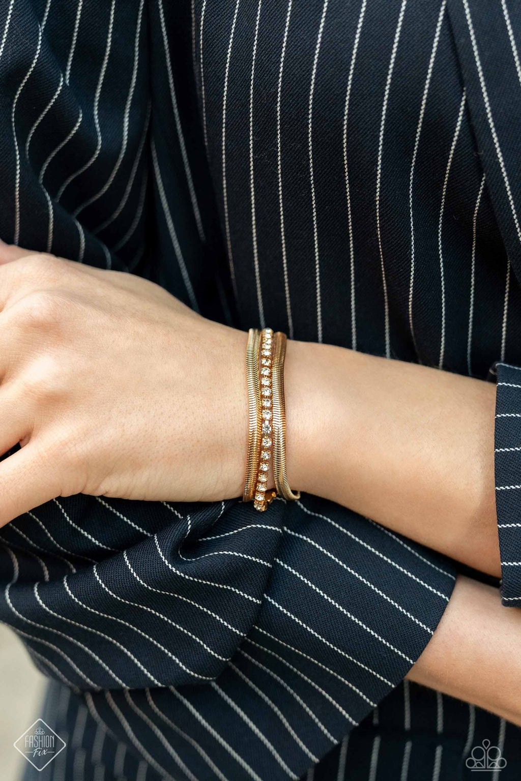 A SQUARE Treasure - Gold Bracelet - Paparazzi Accessories
