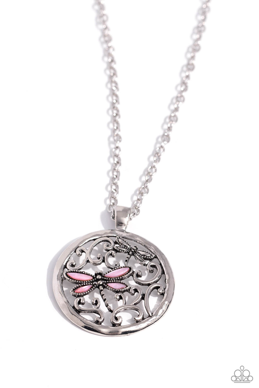 five-dollar-jewelry-dragonfly-daydream-pink-necklace-paparazzi-accessories