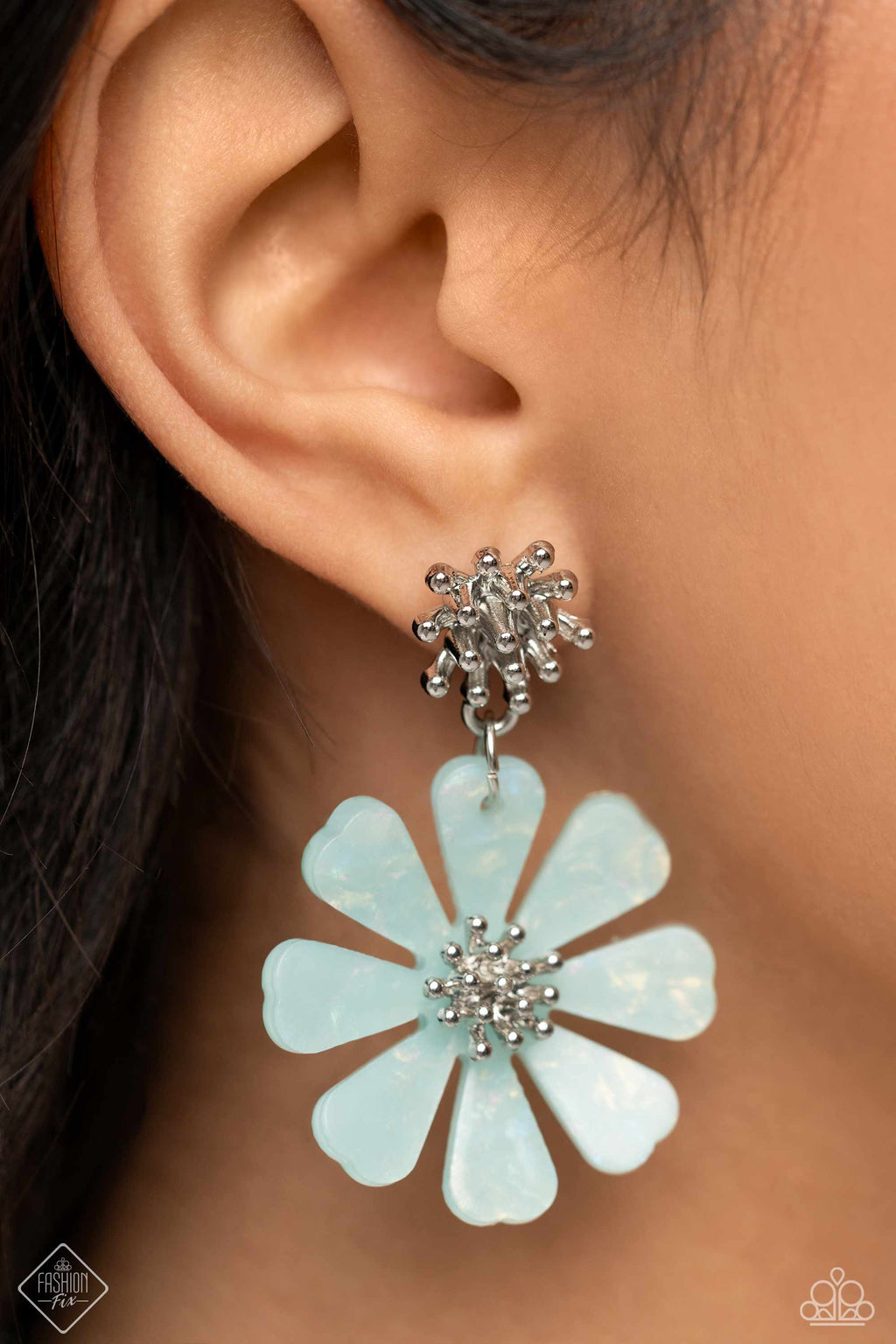 Poetically Pastel - Blue Post Earrings - Paparazzi Accessories