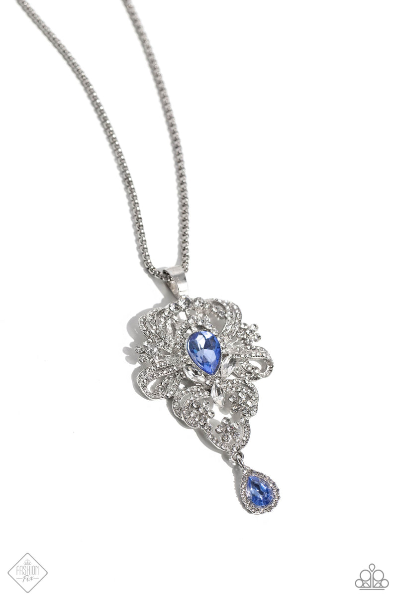 Elegance Personified - Blue Necklace - Paparazzi Accessories