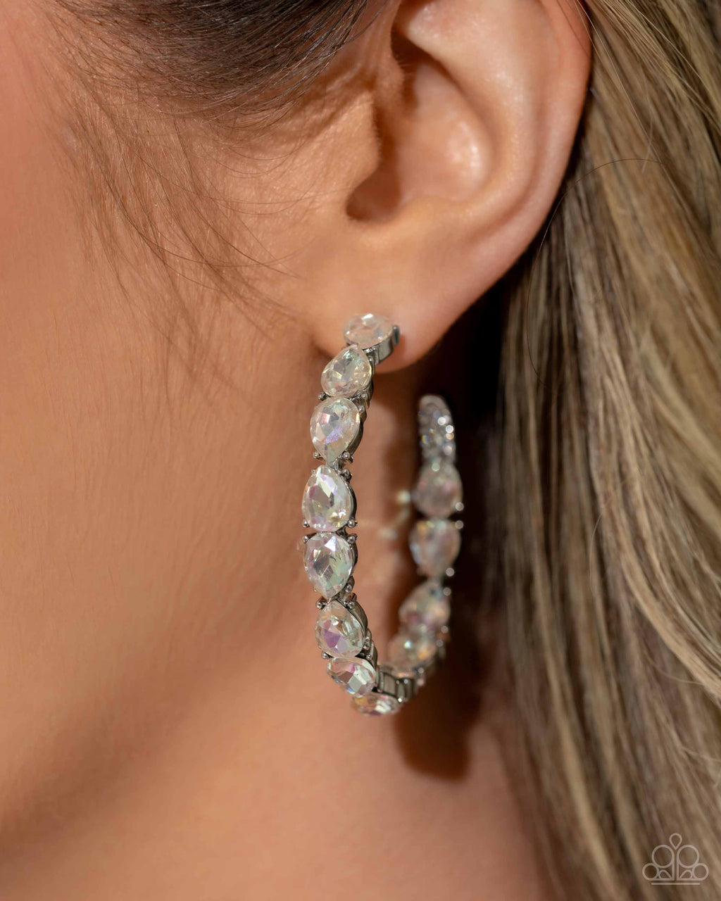 Presidential Pizzazz - White Earrings - Paparazzi Accessories
