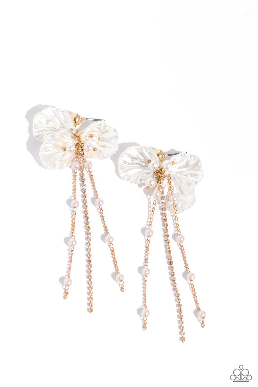 five-dollar-jewelry-graceful-gesture-gold-post earrings-paparazzi-accessories