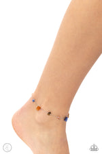 Gemstone Grace - Multi Anklet - Paparazzi Accessories