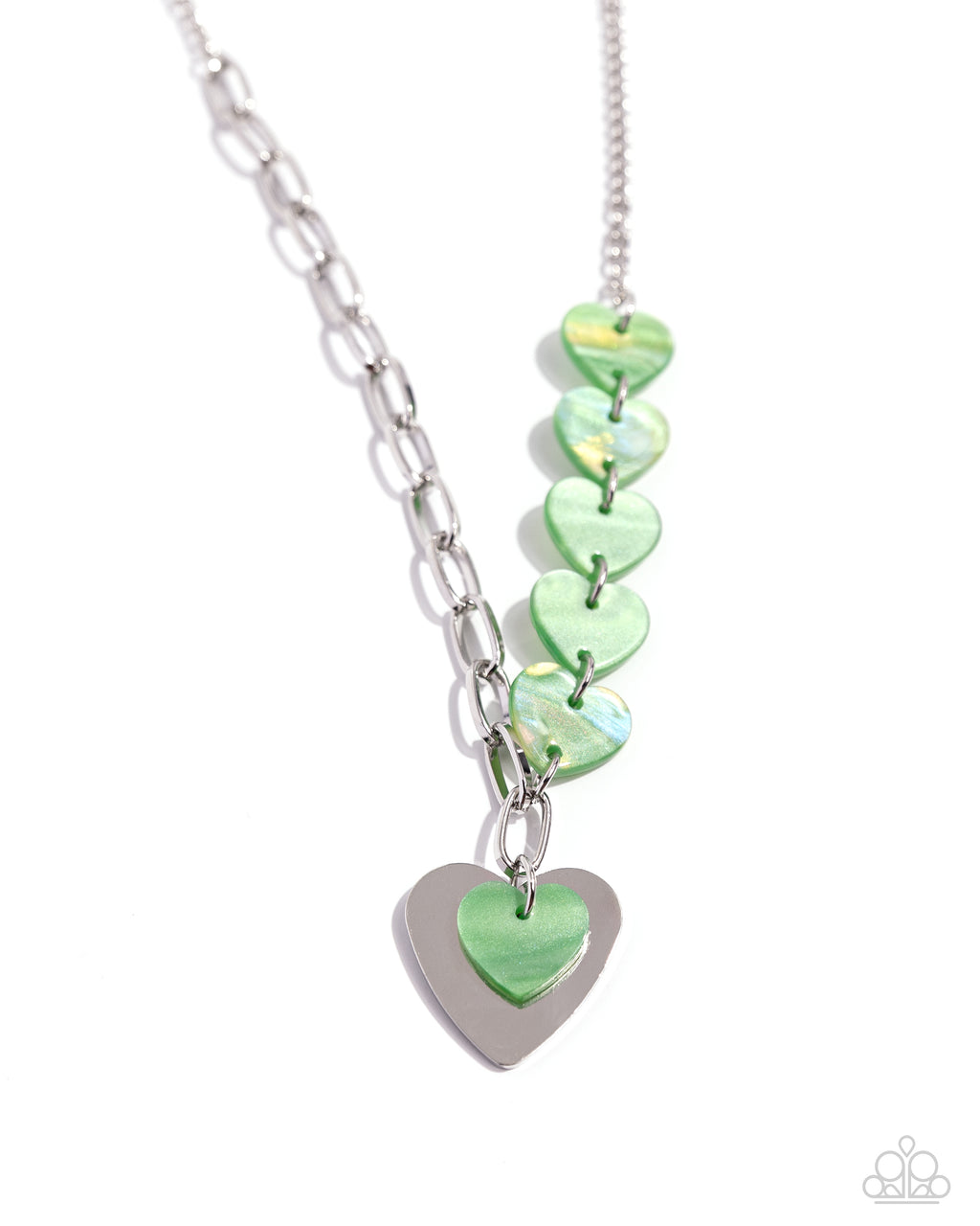 five-dollar-jewelry-heart-of-the-movement-green-necklace-paparazzi-accessories