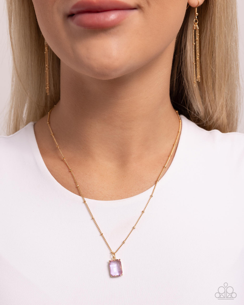 Suave Simplicity - Purple Necklace - Paparazzi Accessories
