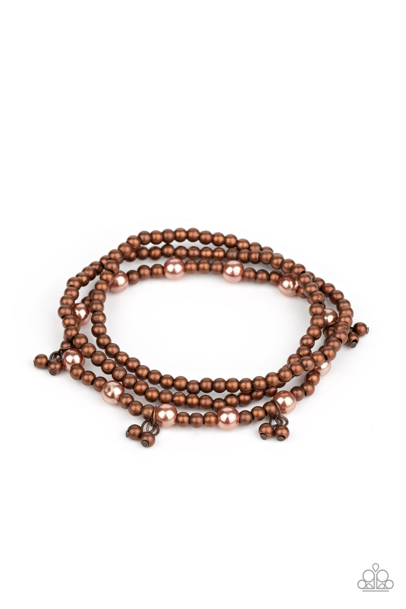 GRANDIOSE Slam - Copper Bracelet - Paparazzi Accessories