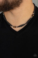 Stone Synchrony - Brown Necklace - Paparazzi Accessories