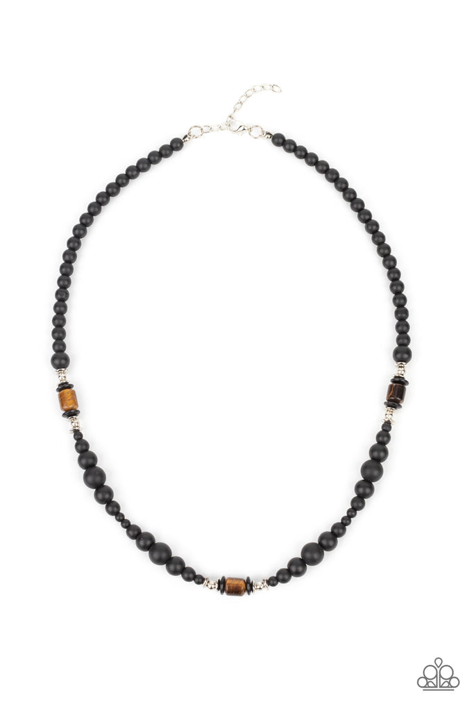Stone Synchrony - Brown Necklace - Paparazzi Accessories
