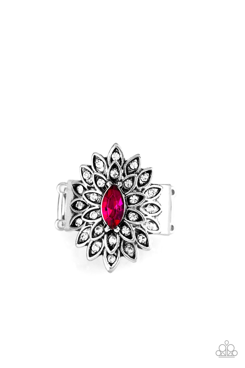 five-dollar-jewelry-blooming-fireworks-pink-ring-paparazzi-accessories