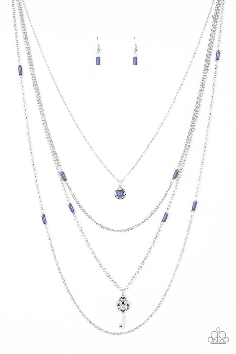 five-dollar-jewelry-key-keynote-blue-necklace-paparazzi-accessories